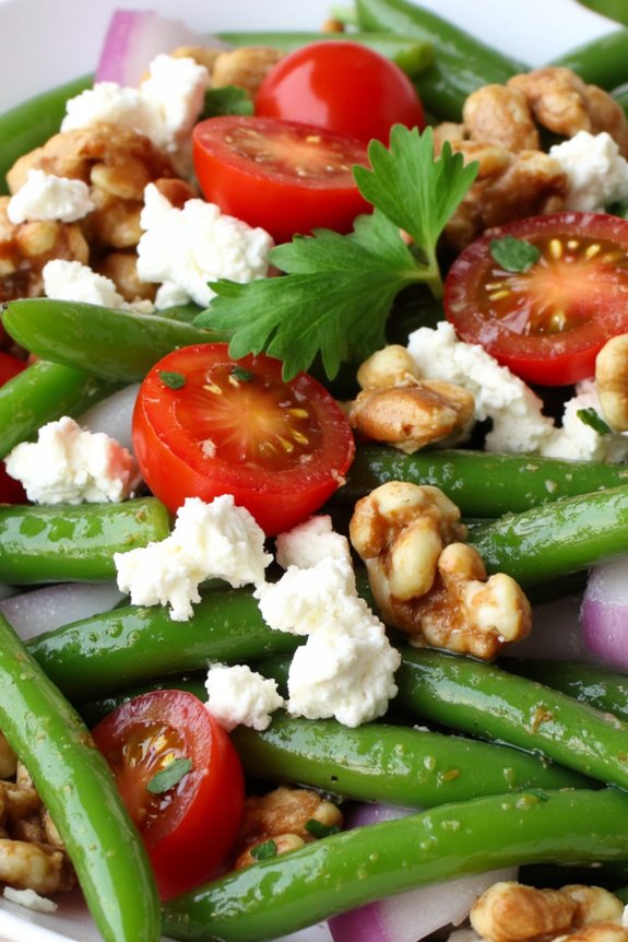 vibrant green bean salad