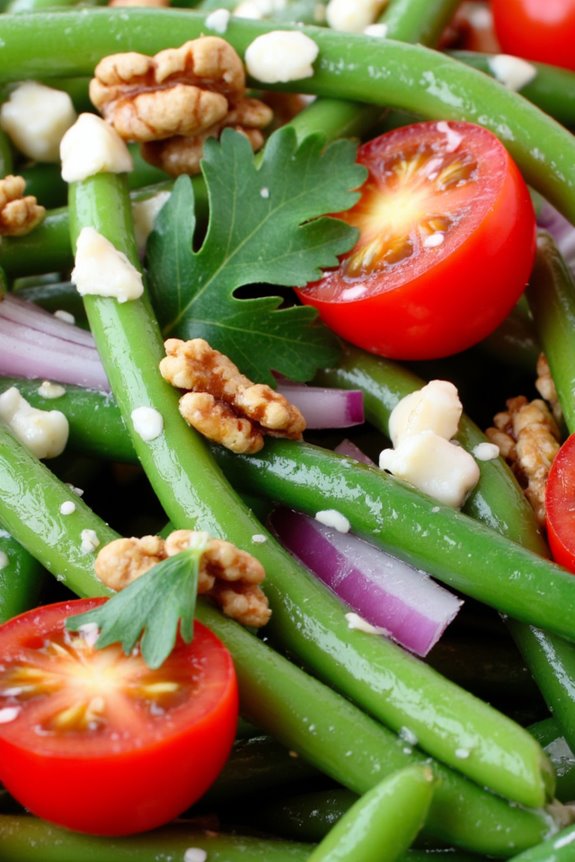 vibrant green bean salad
