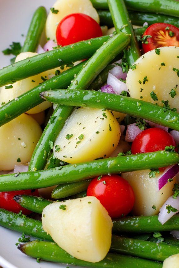 vibrant green bean salad