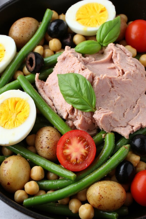 vibrant hearty one pan salad