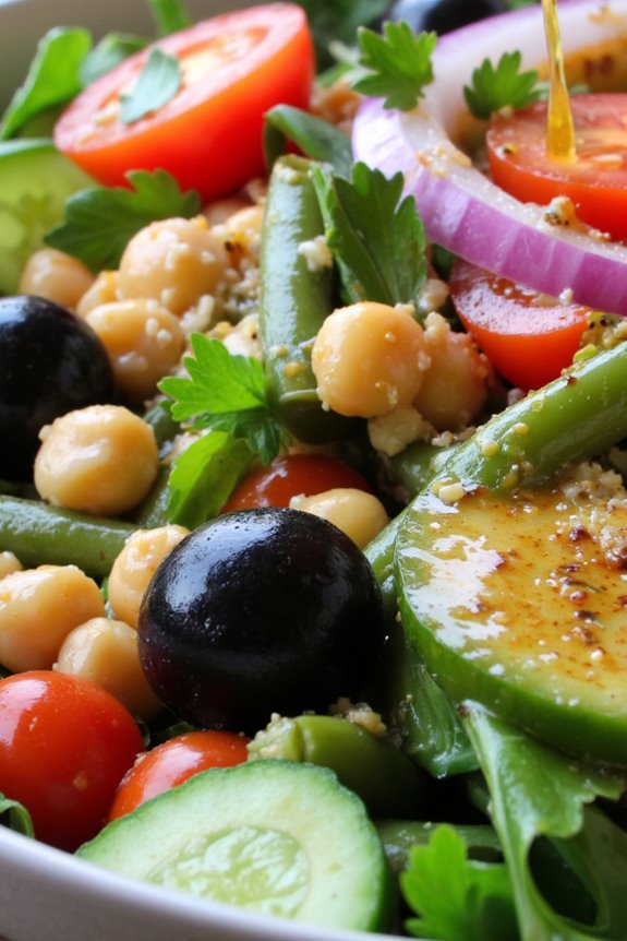 vibrant mediterranean vegan salad