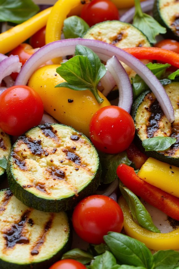 vibrant nutritious grilled vegetables
