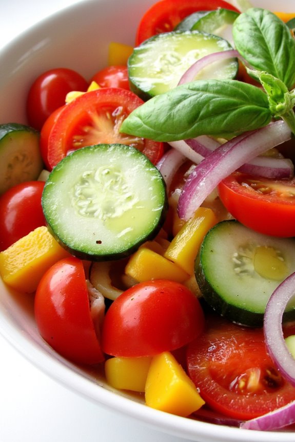 vibrant refreshing tomato salad