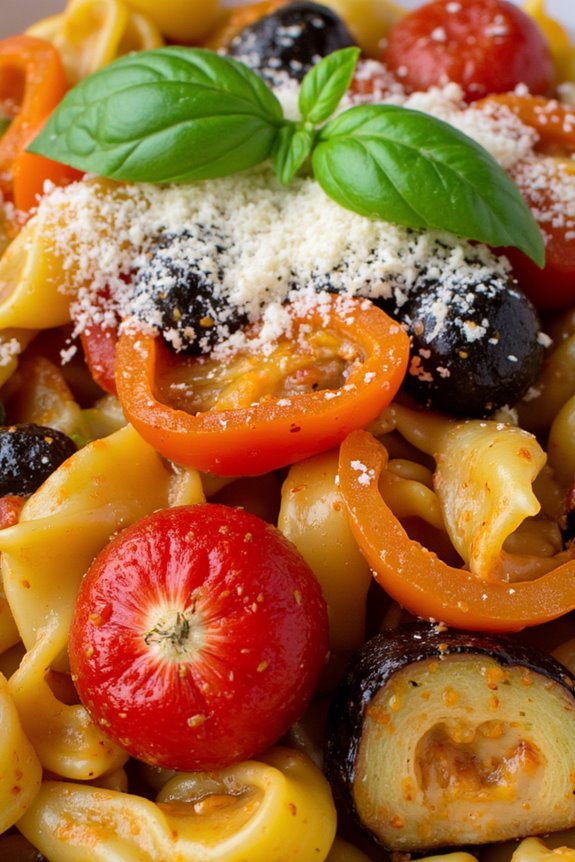 vibrant summer vegetable pasta