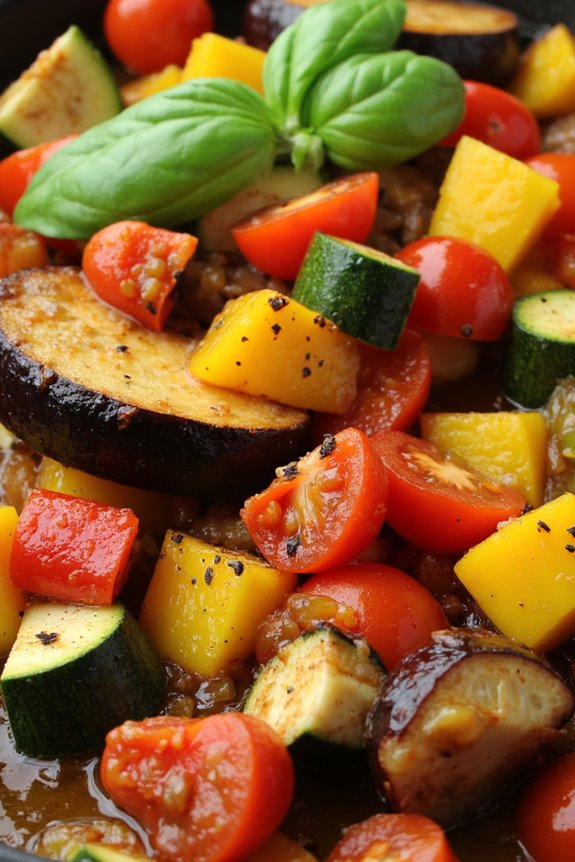 vibrant vegetable medley dish