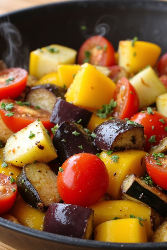 vibrant vegetable medley dish