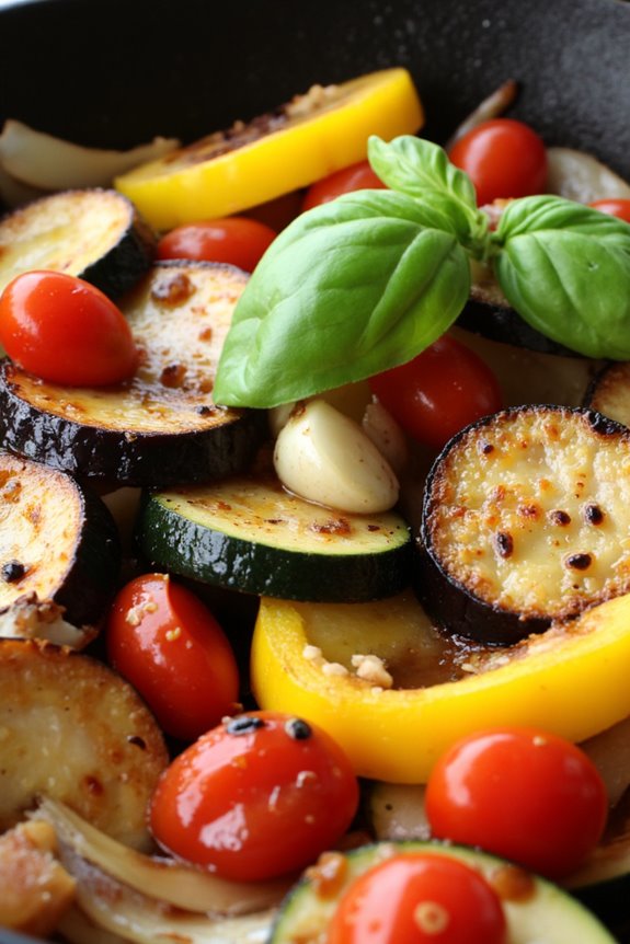 vibrant vegetable medley skillet