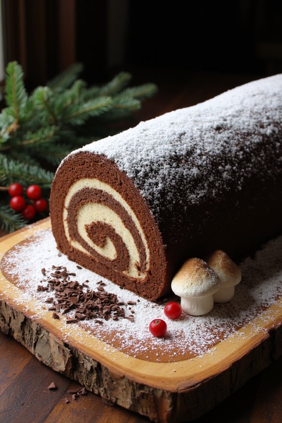 yule log cake delight