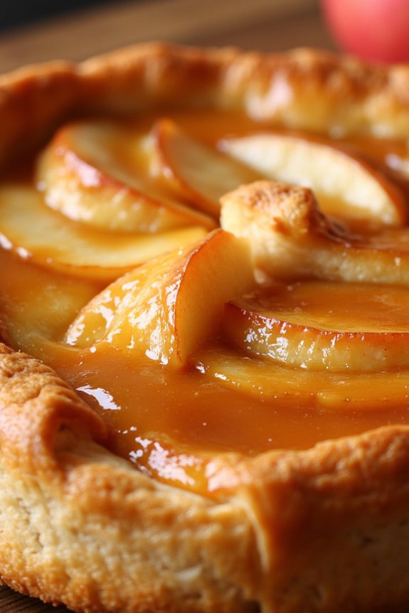 accidental inverted apple tart