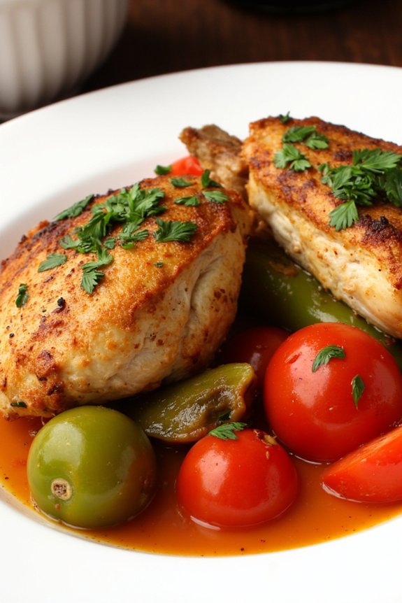 aromatic chicken with vegetables