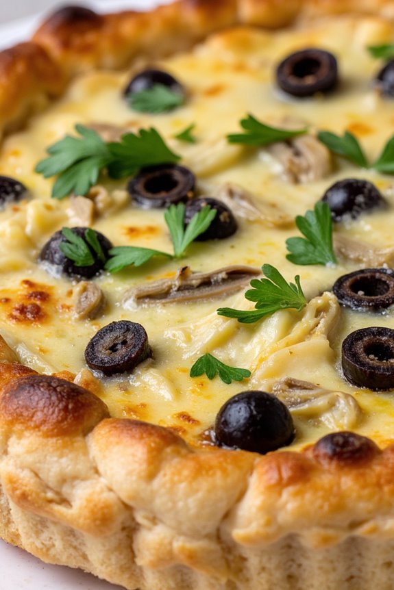 artichoke olive quiche recipe