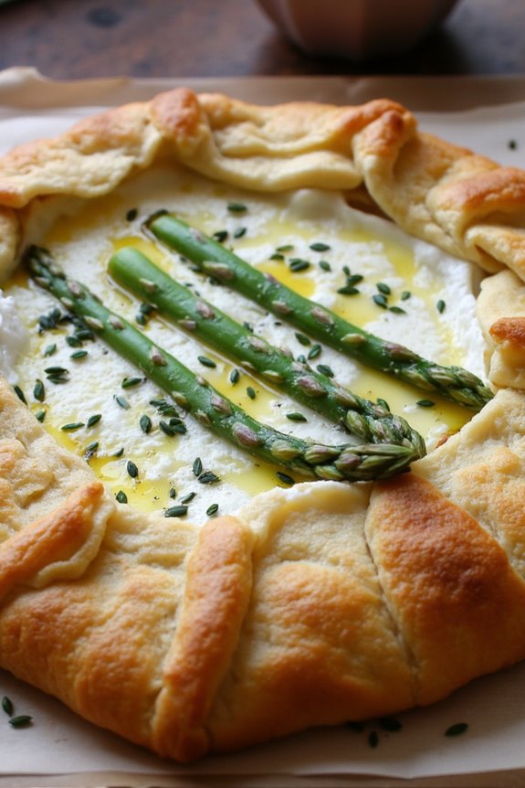 asparagus brie galette recipe