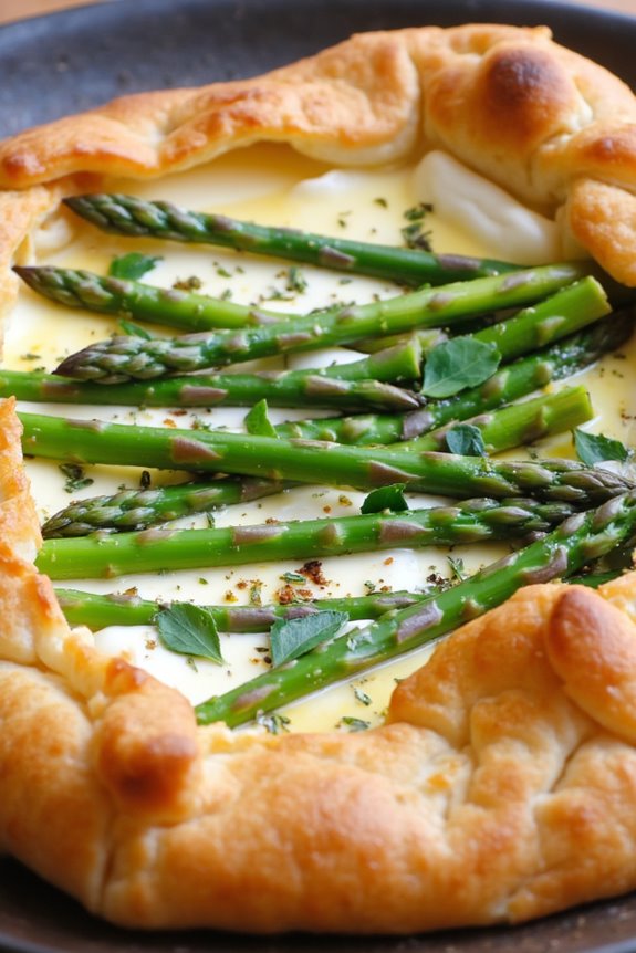 asparagus brie tart recipe