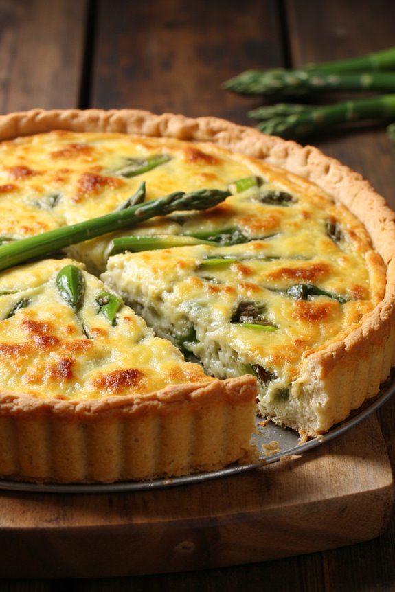 asparagus leek quiche recipe