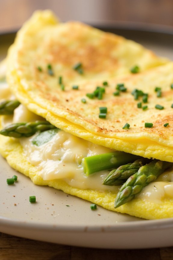 asparagus parmesan omelette delight