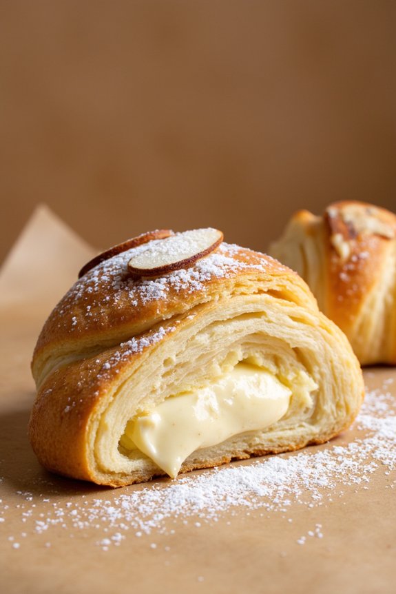 buttery almond croissants recipe