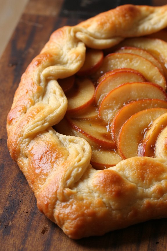 caramelized apple dessert galette