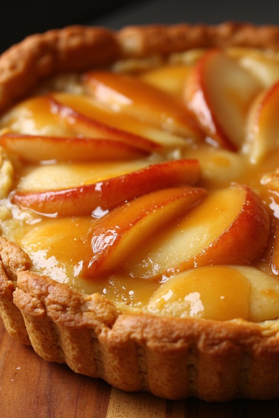 caramelized apple upside down tart