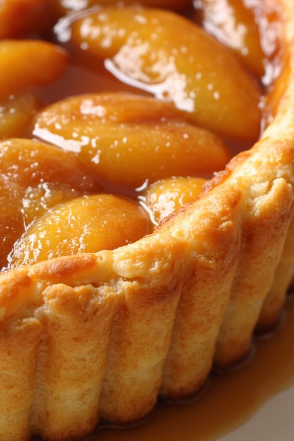 caramelized apple upside down tart