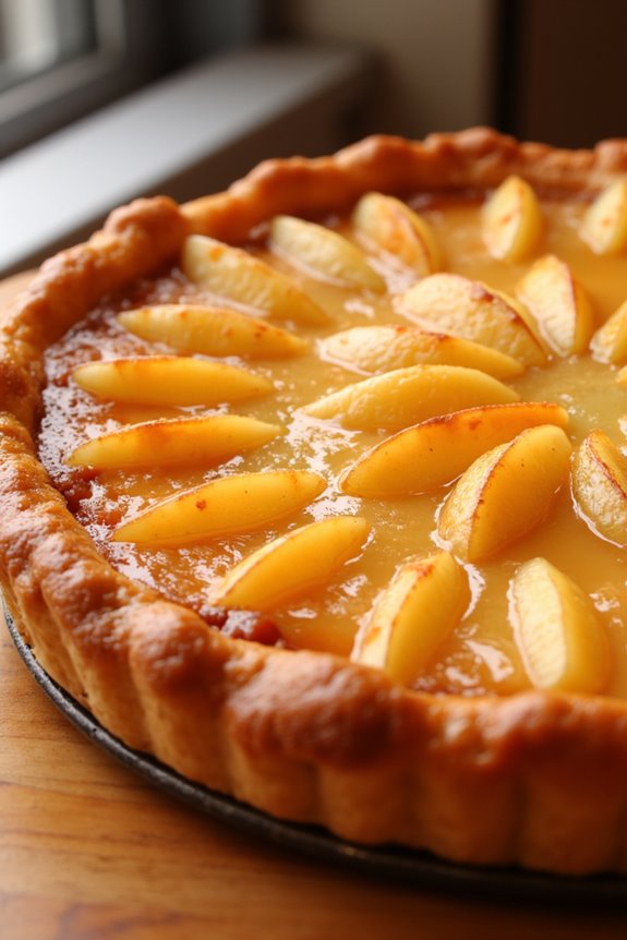 caramelized apple upside down tart