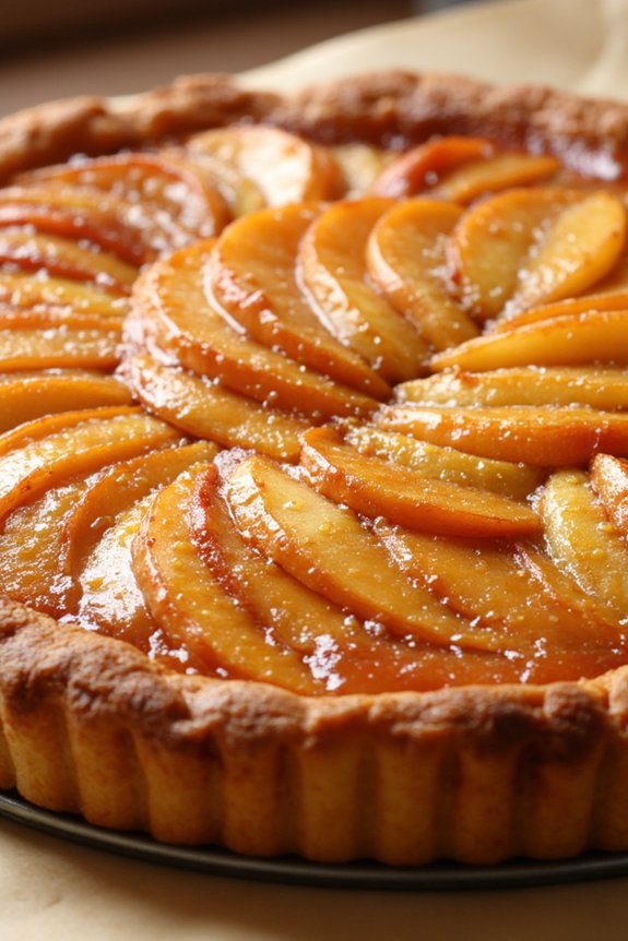caramelized apple upside down tart