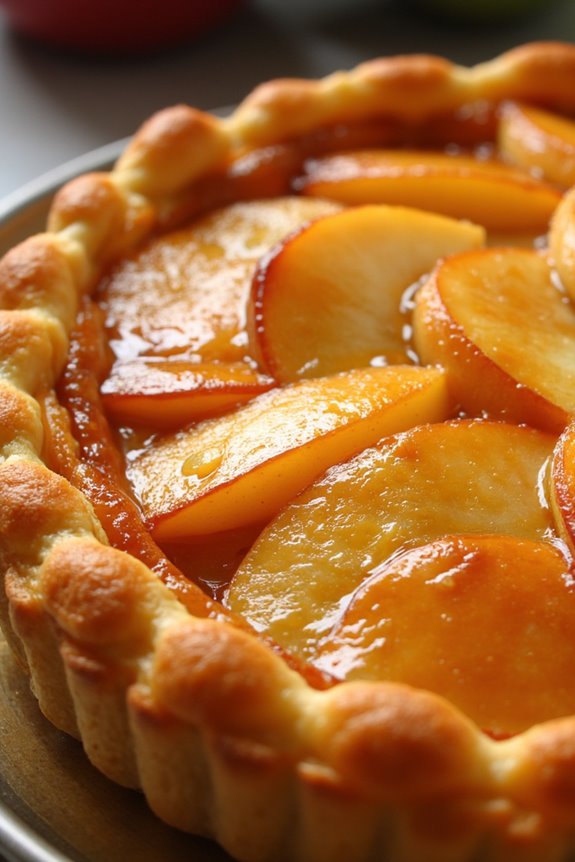 caramelized apple upside down tart
