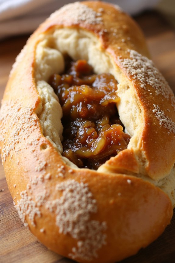 caramelized onion baguette recipe