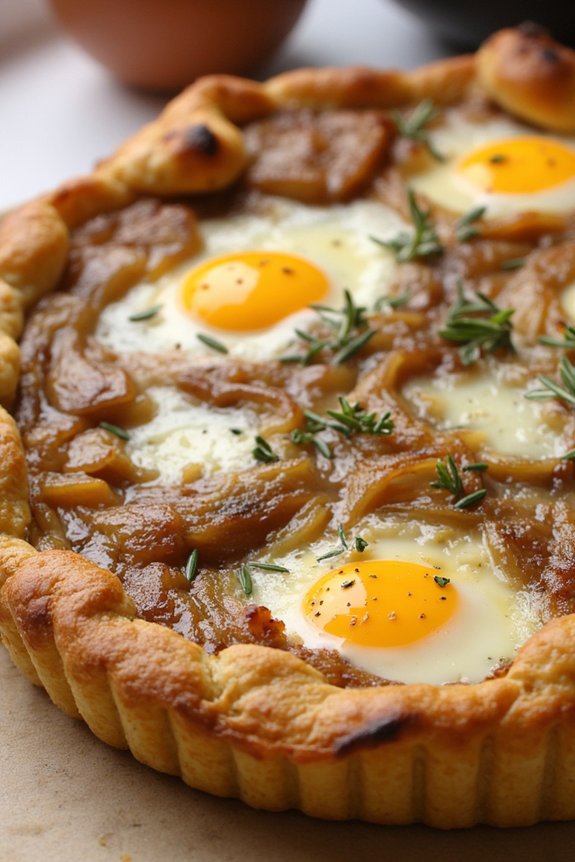 caramelized onion goat cheese tart