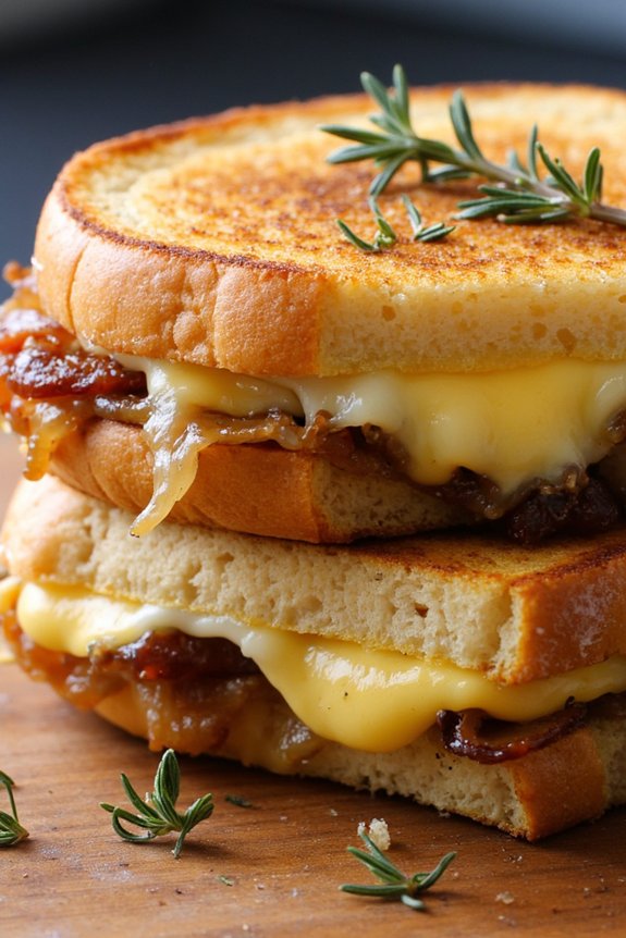 caramelized onions melted cheese