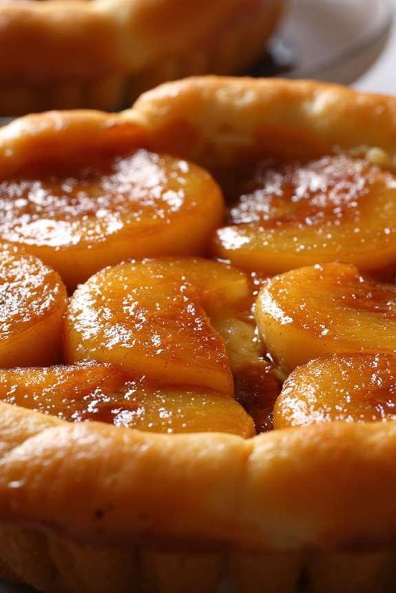 caramelized upside down apple tart