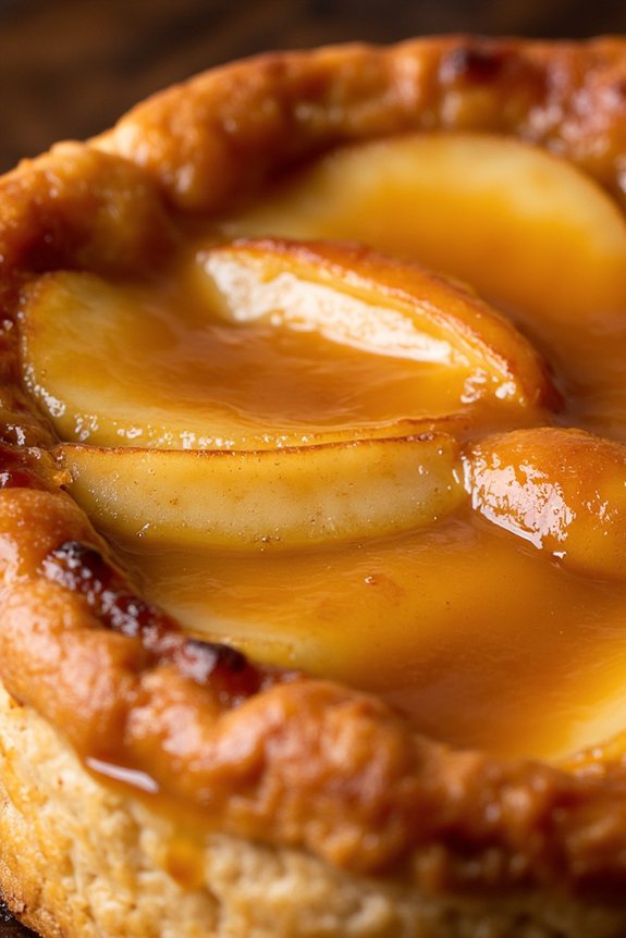 caramelized upside down apple tart