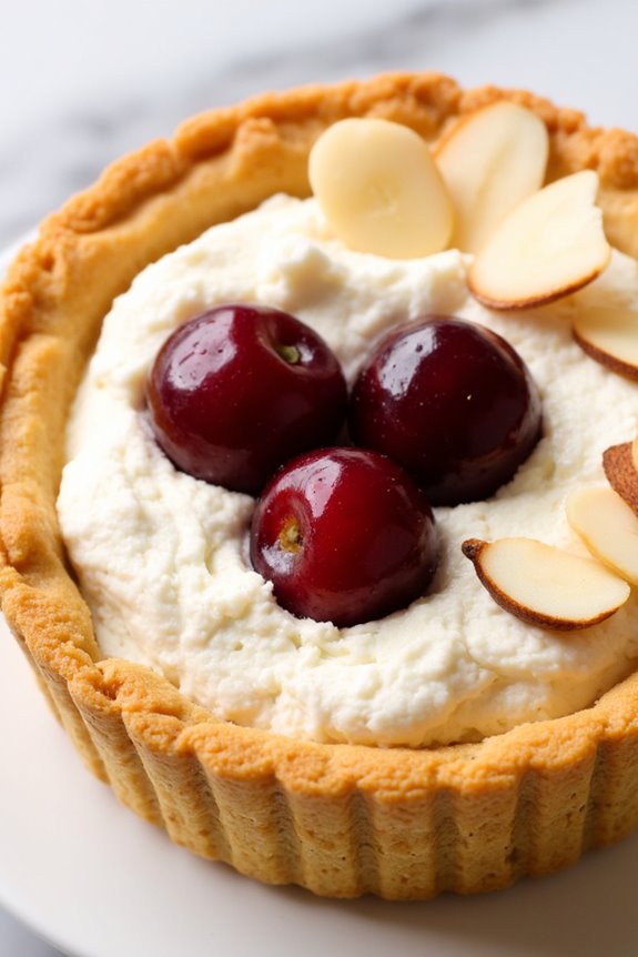 cherry almond cream tart delight