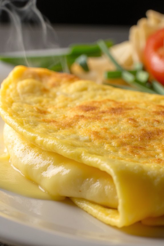classic french cheese omelette