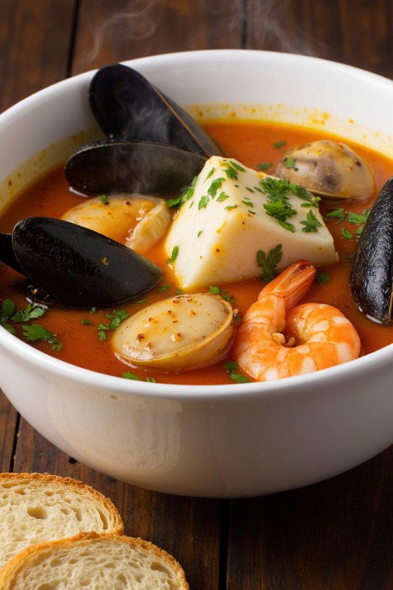 classic french seafood soup
