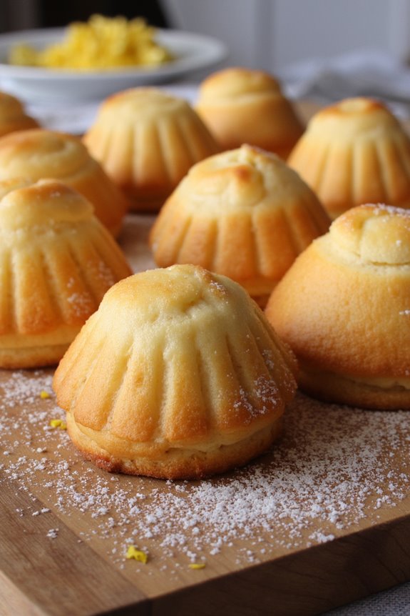 classic french shell cakes