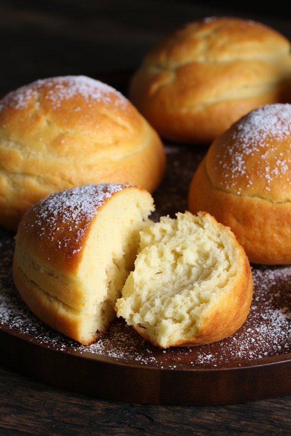 classic french shell shaped pastries