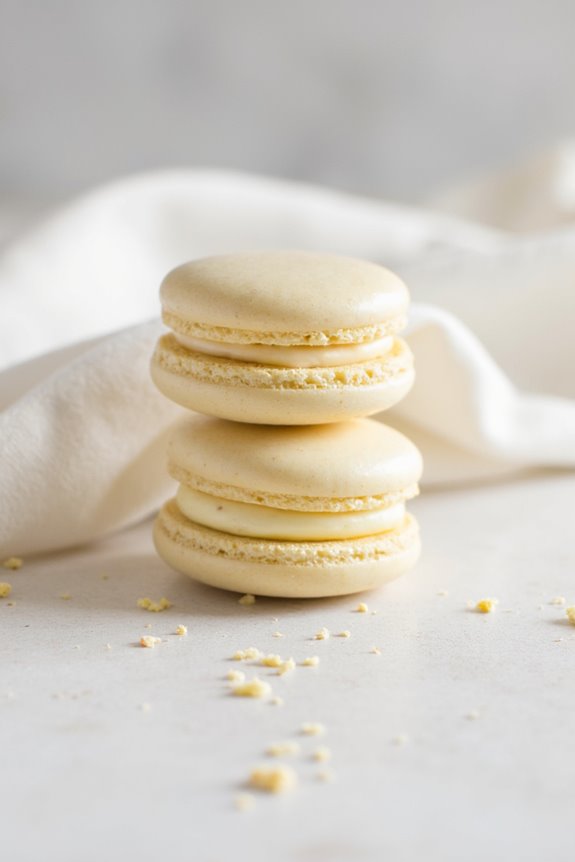 classic vanilla french macarons