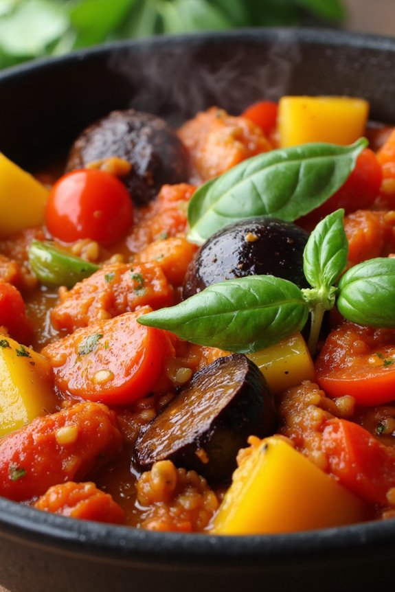 colorful mediterranean vegetable stew