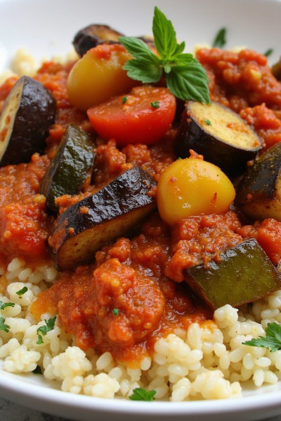 colorful vegetable medley dish
