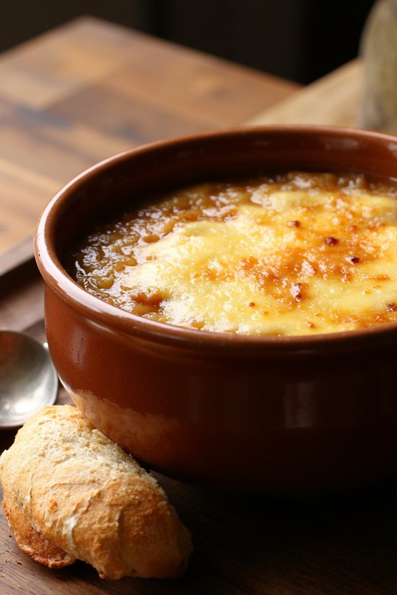 comforting caramelized onion soup