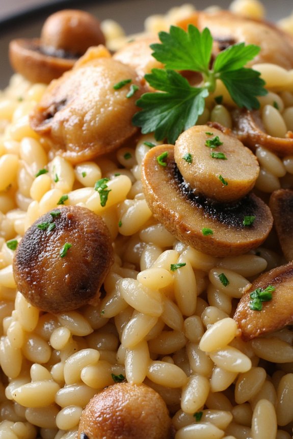 creamy caramelized onion risotto