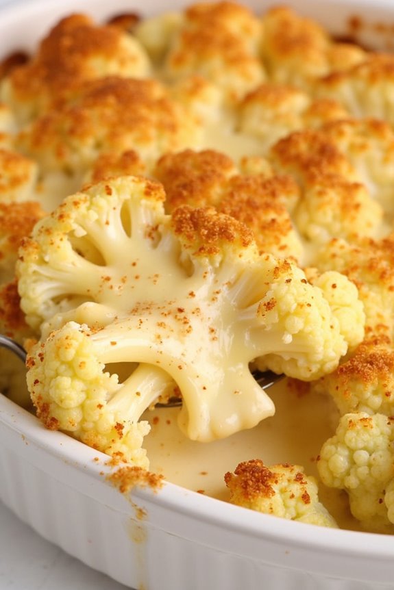 creamy cauliflower cheese gratin
