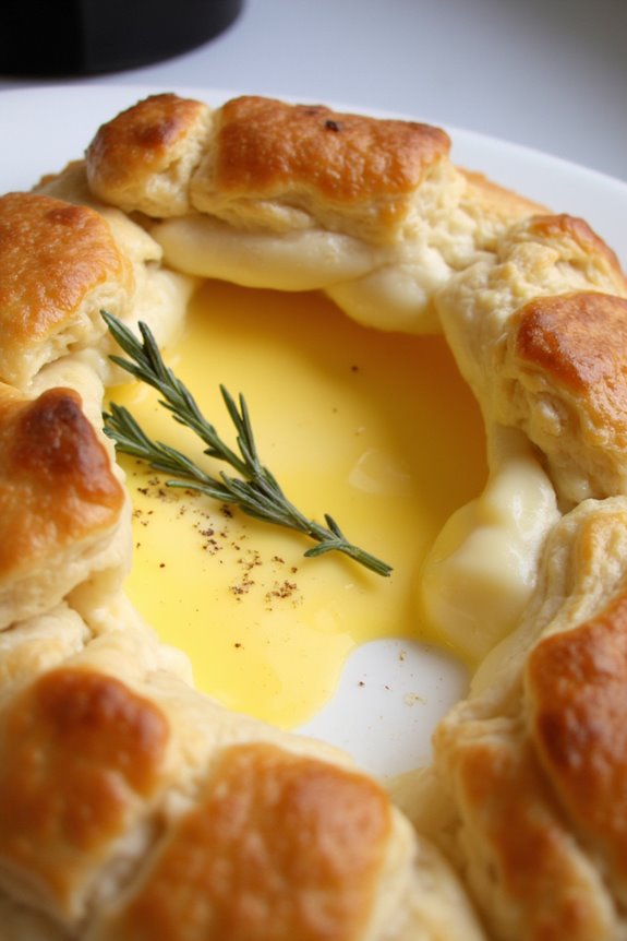 creamy cheese in pastry