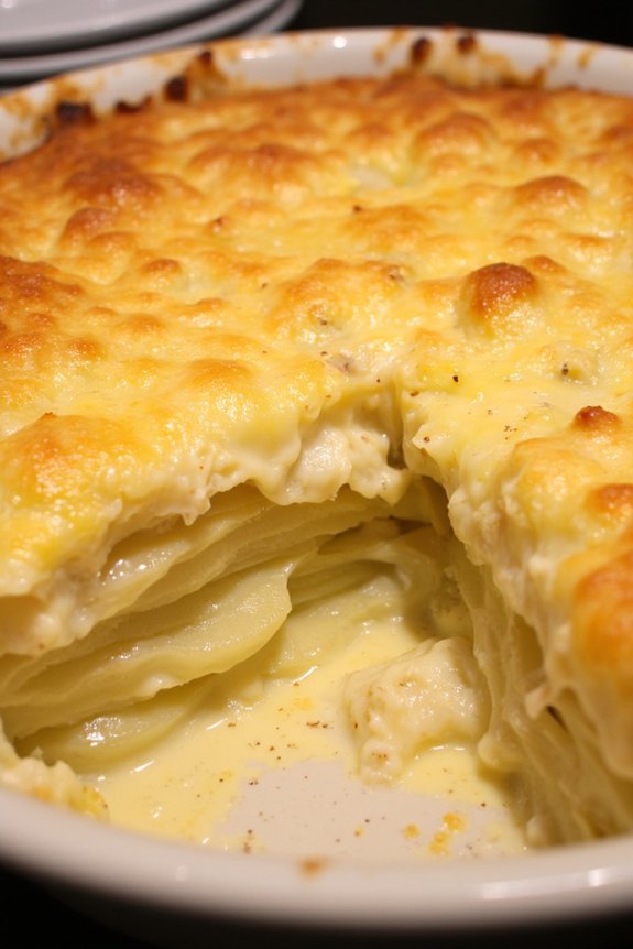 creamy cheesy potato gratin