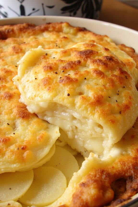 creamy cheesy potato gratin