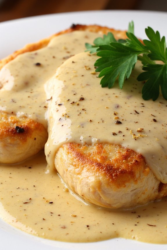 creamy garlic chicken recipe