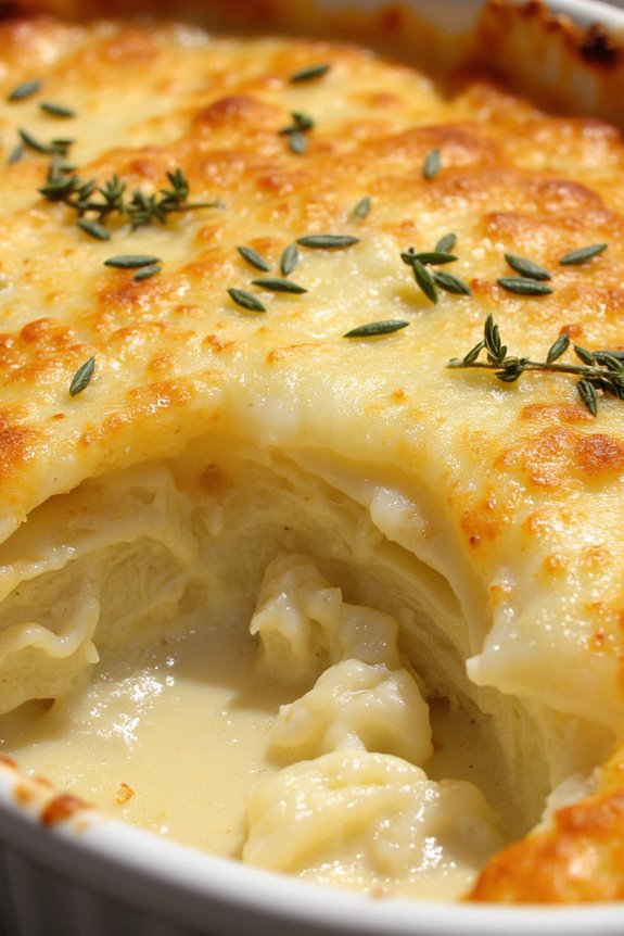 creamy layered potato dish