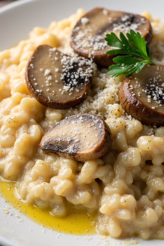 creamy mushroom risotto recipe