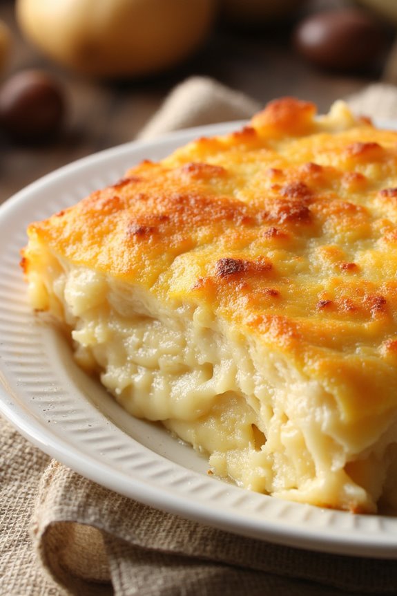 creamy potato cheese gratin