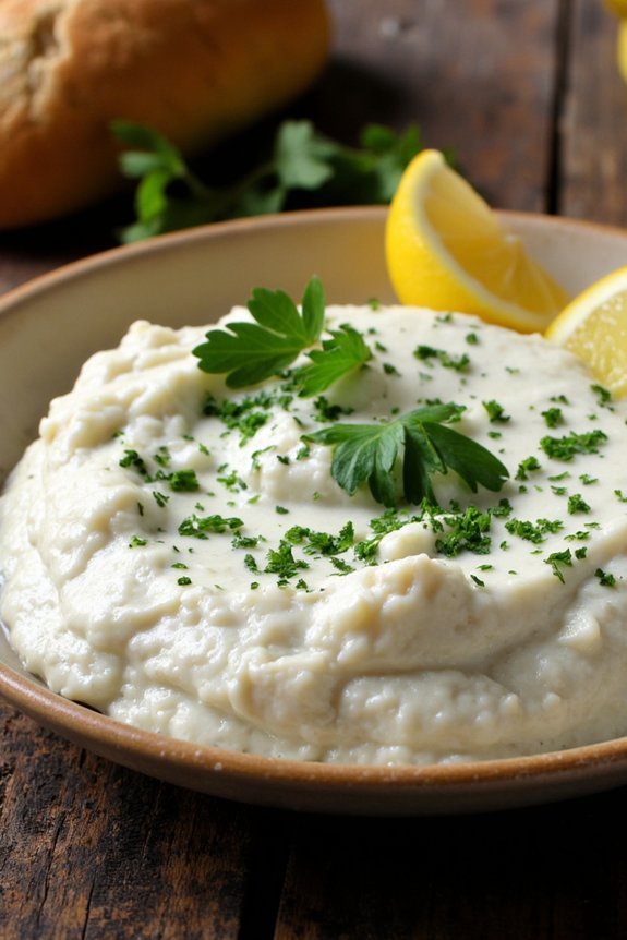 creamy salt cod pur e
